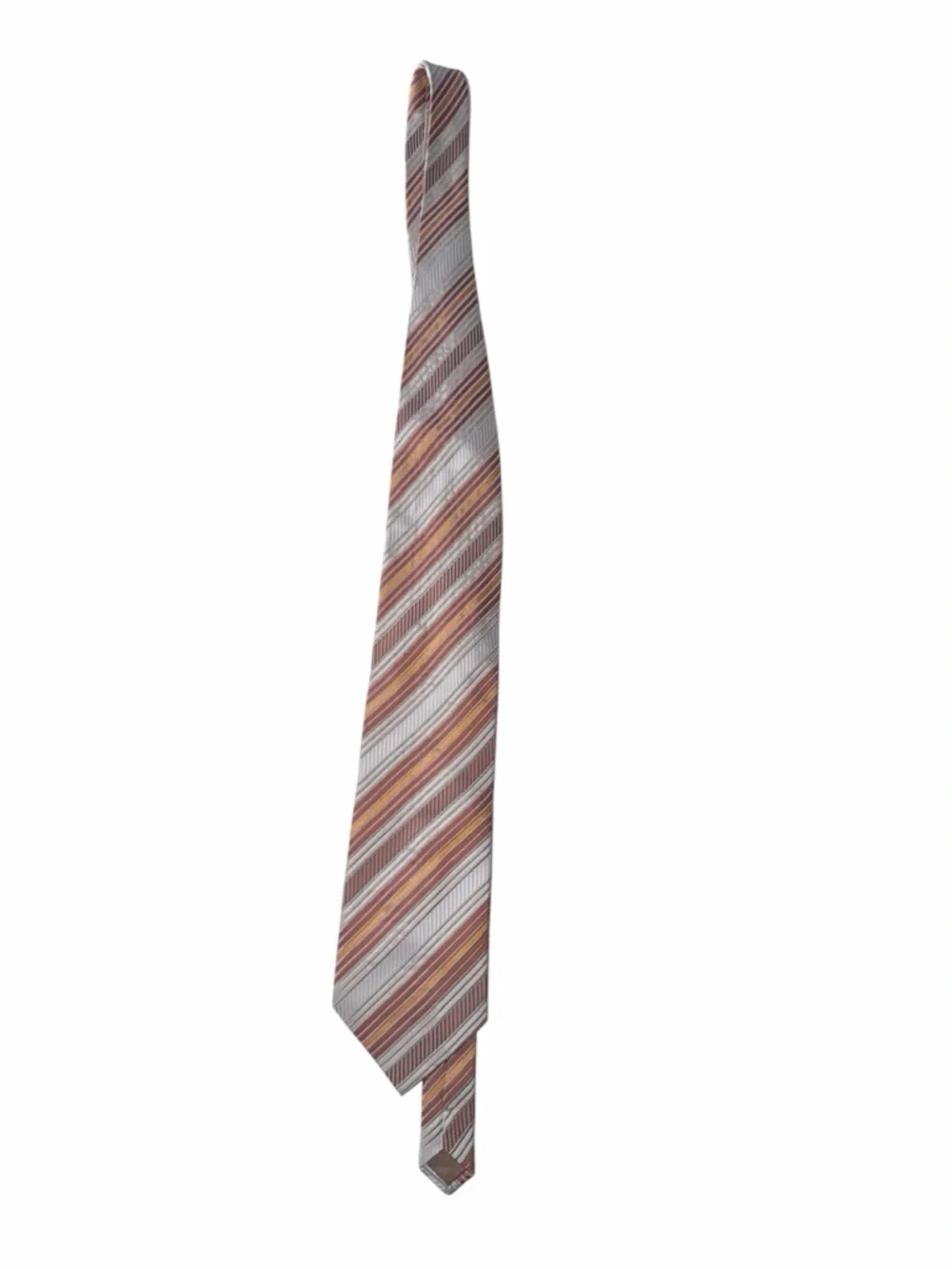 Seta Zone Multicolor Striped Silk Necktie Men’s Luxury Business Formal Designer